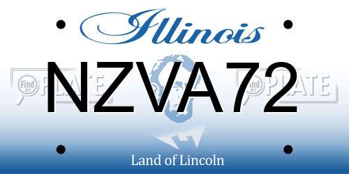 NZVA72 Illinois License Plate