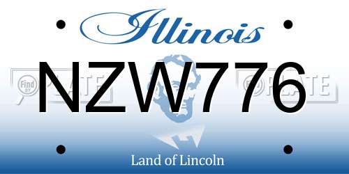 NZW776 Illinois License Plate