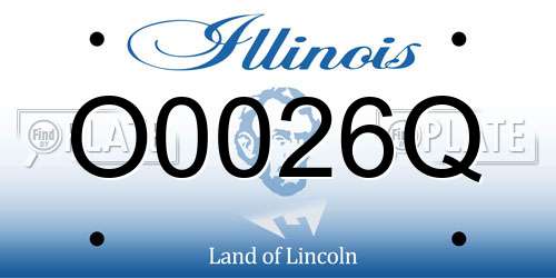 O0026Q Illinois License Plate