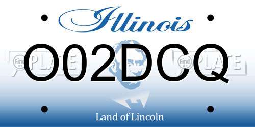 O02DCQ Illinois License Plate