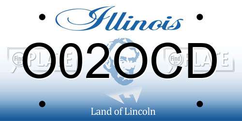 O02OCD Illinois License Plate