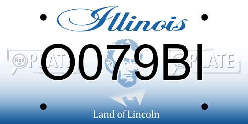 O079BI Illinois License Plate