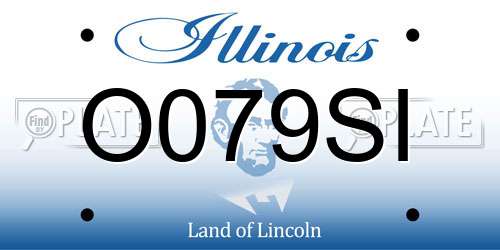O079SI Illinois License Plate