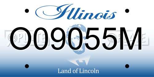 O09055M Illinois License Plate