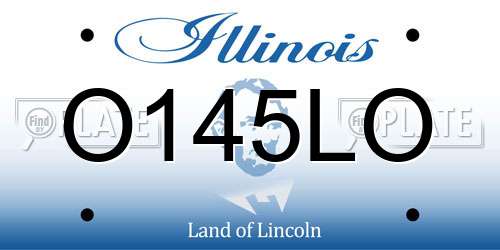O145LO Illinois License Plate