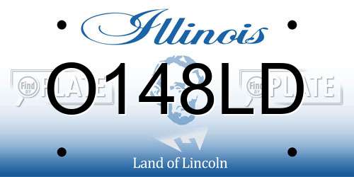 O148LD Illinois License Plate