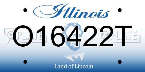 O16422T Illinois License Plate