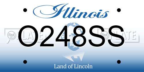 O248SS Illinois License Plate
