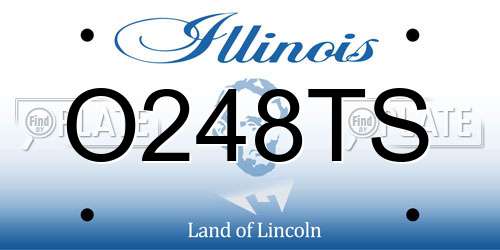 O248TS Illinois License Plate
