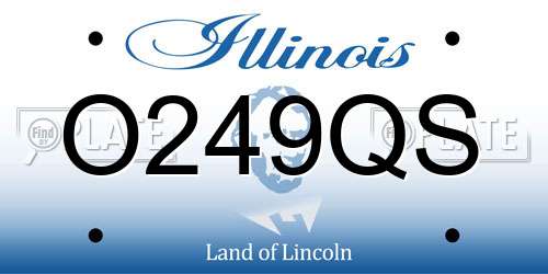 O249QS Illinois License Plate