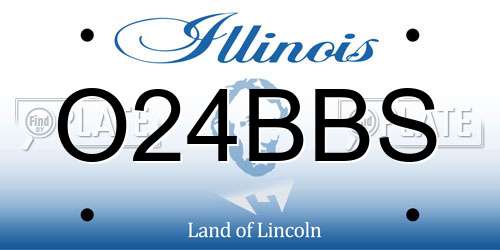 O24BBS Illinois License Plate
