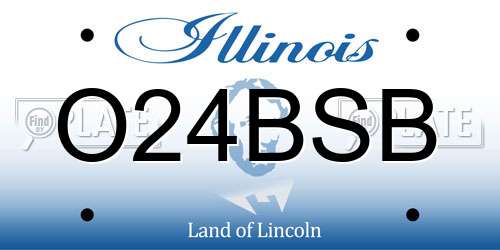 O24BSB Illinois License Plate