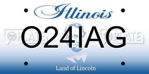 O24IAG Illinois License Plate