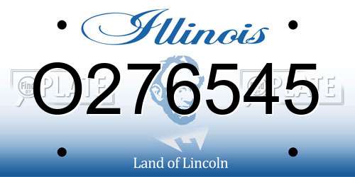 O276545 Illinois License Plate