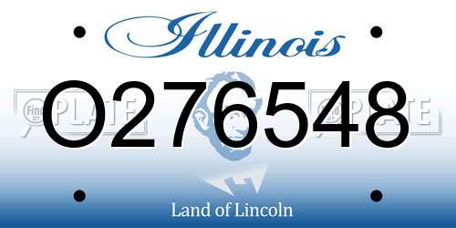 O276548 Illinois License Plate