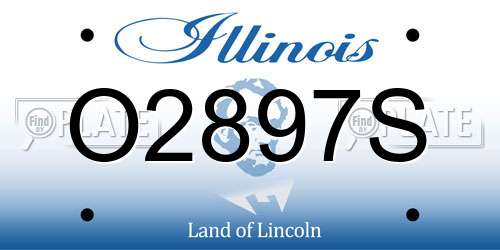 O2897S Illinois License Plate