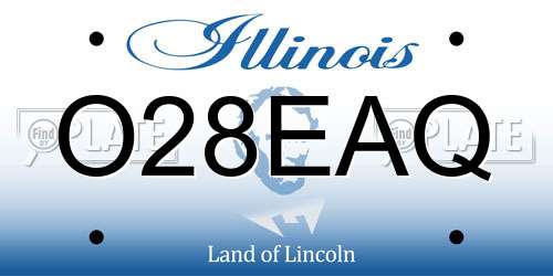 O28EAQ Illinois License Plate