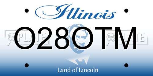 O28OTM Illinois License Plate