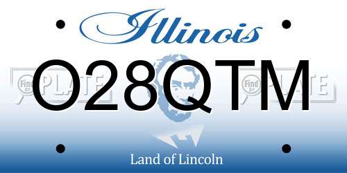 O28QTM Illinois License Plate