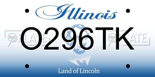 O296TK Illinois License Plate
