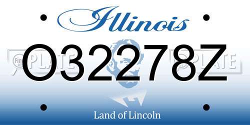 O32278Z Illinois License Plate
