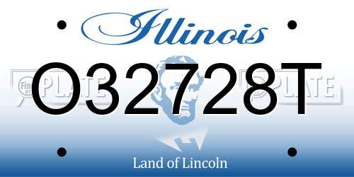 O32728T Illinois License Plate