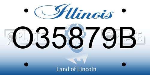 O35879B Illinois License Plate