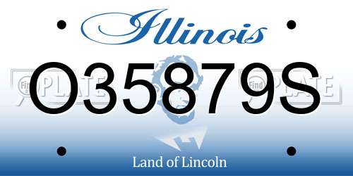O35879S Illinois License Plate