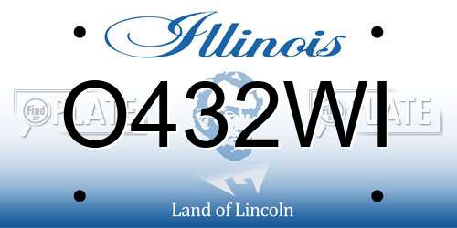 O432WI Illinois License Plate