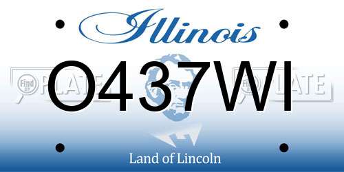 O437WI Illinois License Plate