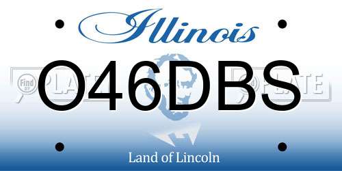 O46DBS Illinois License Plate