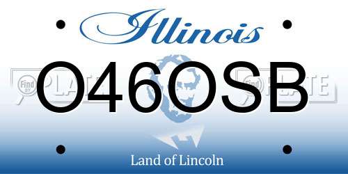 O46OSB Illinois License Plate