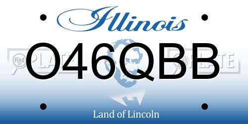 O46QBB Illinois License Plate