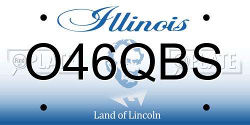 O46QBS Illinois License Plate