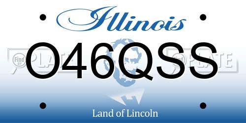 O46QSS Illinois License Plate