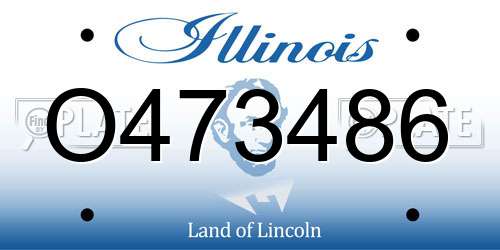 O473486 Illinois License Plate