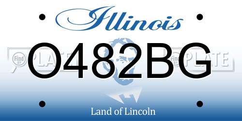 O482BG Illinois License Plate