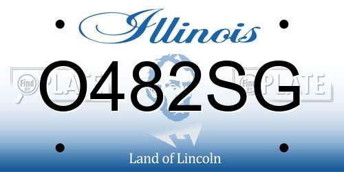 O482SG Illinois License Plate