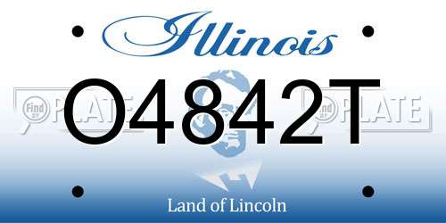 O4842T Illinois License Plate
