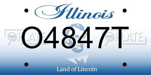 O4847T Illinois License Plate