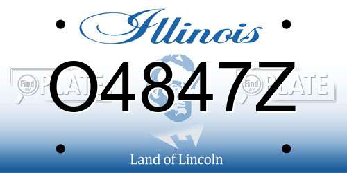 O4847Z Illinois License Plate
