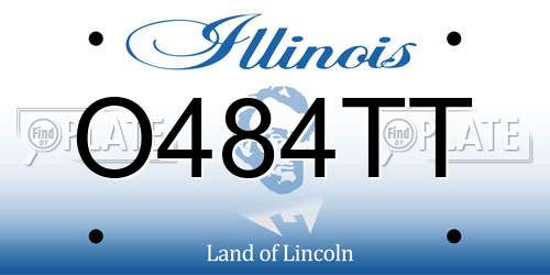 O484TT Illinois License Plate