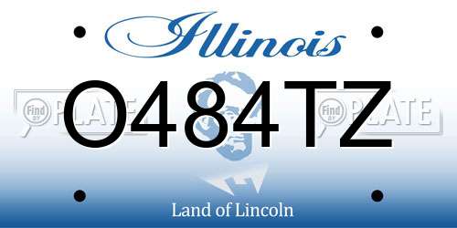 O484TZ Illinois License Plate