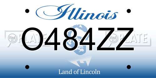 O484ZZ Illinois License Plate