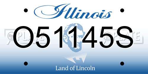 O51145S Illinois License Plate