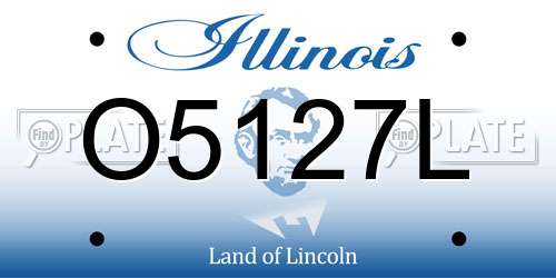 O5127L Illinois License Plate