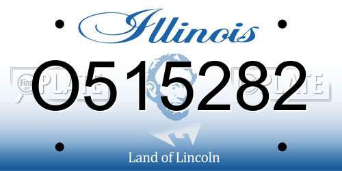 O515282 Illinois License Plate