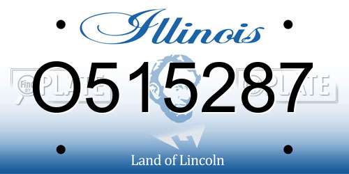 O515287 Illinois License Plate
