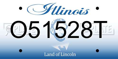 O51528T Illinois License Plate