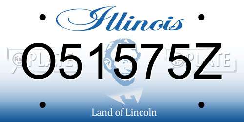 O51575Z Illinois License Plate